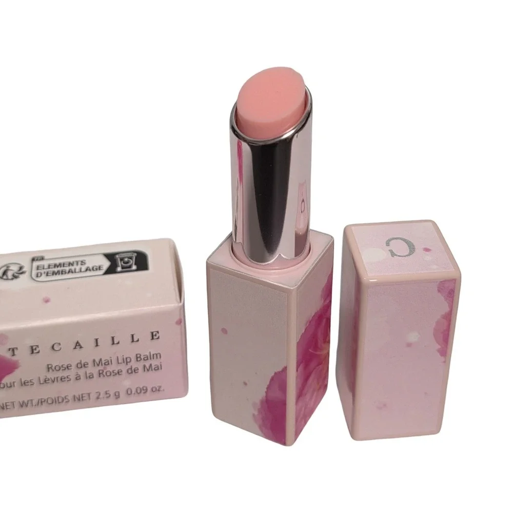 Chantecaille Rose de Mai Lip Balm 2.5g 0.09oz Pink Floral Case Made in Italy